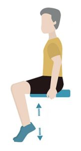 posição da perna para o exercício da panturilha para baixar a glicemia